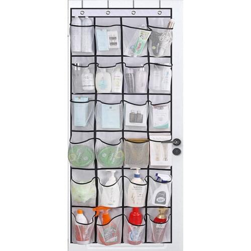 24 Pocket Hanging Storage Bag Closet Organizer Wardrobe Clothes Door Shoes Drawer Box Shelves Rack Fabric Wall-mounted Sundries
