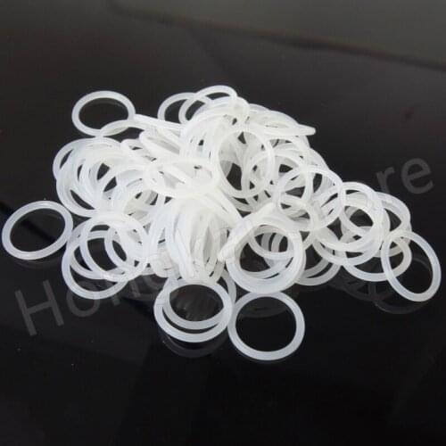 5pcs CS 2.4mm*OD 8-30mm White Silicone O Ring HIGH TEMP Food Grade Ring Gaskets -35℃-200℃ Waterproof
