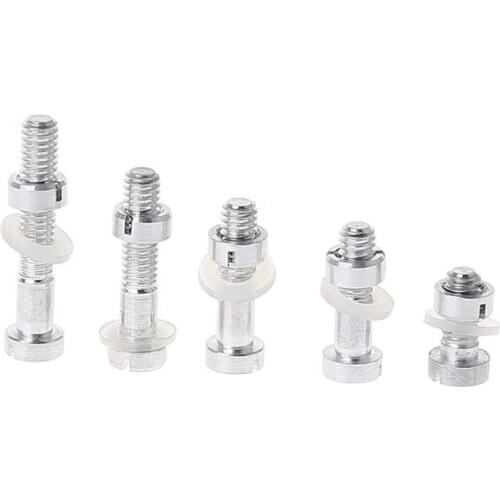 5Pcs M2.5 Screws Bolt Nut Washers Set Turntable Headshell Cartridge Stylus Mounting Vinyl LP Record Player