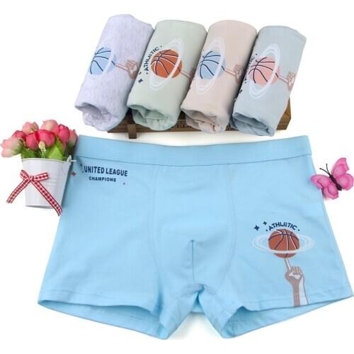 Kids Underwear Boxers 9-14Y Children 5-Pack Cotton Soft Organic Teenager Clothes Underpant Kids Underwear Boxer Briefs For Boys