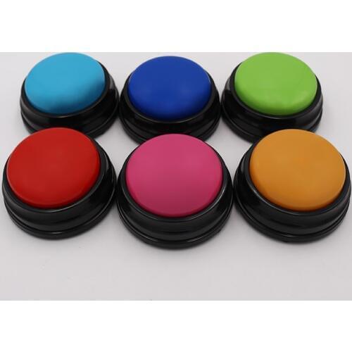 6 colors/set Light blue, Pink, Blue, Green, Orange and Red Custom 30s Recordable Sound Time Answering Button M10