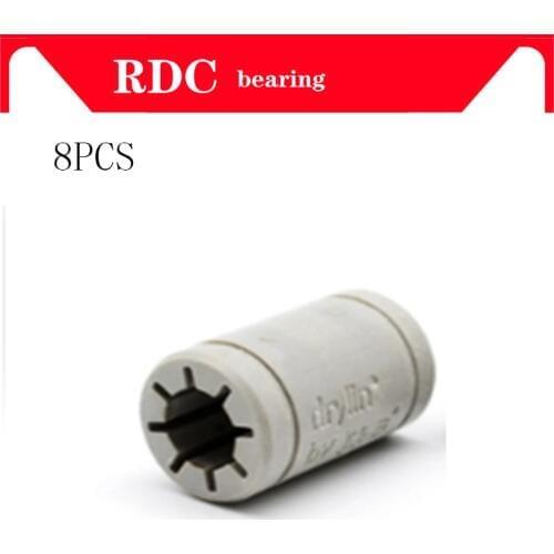 8pcs 3D Printer Solid Plasticr Bearing ID 6/8/10/12mm shaft Igus Drylin RJ4JP-01-08 RJ4JP-01-10 RJ4JP-01-12