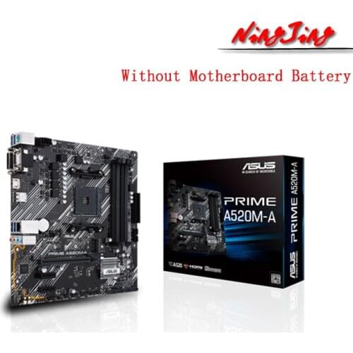 ASUS PRIME A520M-A Micro ATX AMD A520 DDR4 M.2 USB3.2 STAT 3.0 SSD/New/128G Best support R9 desktop CPU Socket AM4 Motherboard