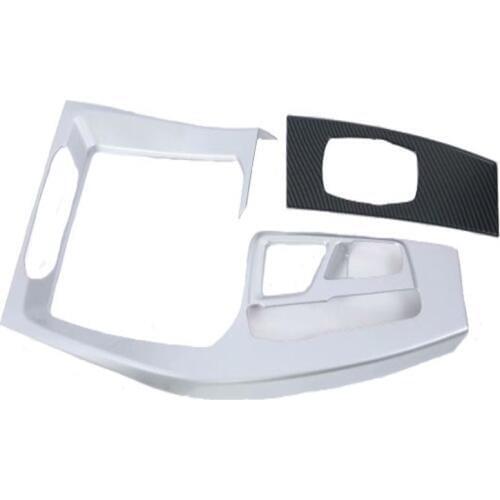 ABS carbon fiber/chrome style For BMW X3 G01 X4 G02 2018-20 Car Gear Shift AUTO Trim Decoration Multimedia Knob Frame Cover LHD