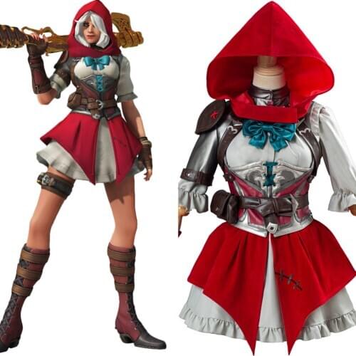 OW Ashe Cosplay Elizabeth Caledonia Cosplay Costume Hooded Skirt Full Set Halloween Carnival Costumes