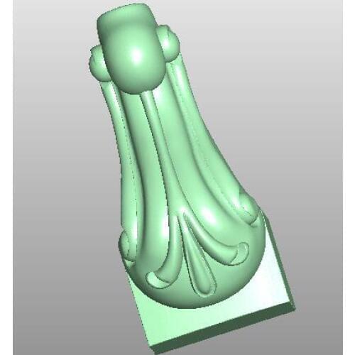 3D model STL format file for cnc router engraving furniture sofa cabinet chair leg pattern Artcam 732