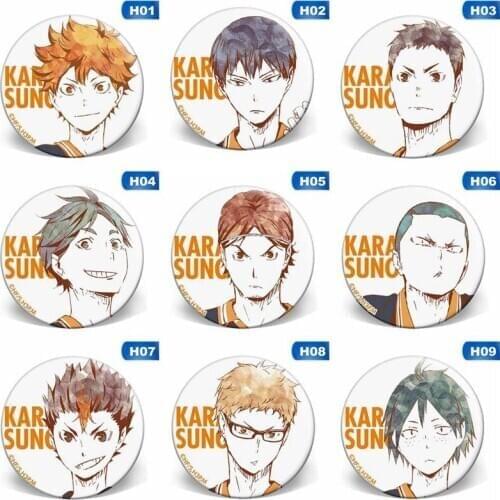 Hot Japanese Anime Haikyuu!! Brooch Badge Cosplay Brooch Pins Schoolbag Accessory