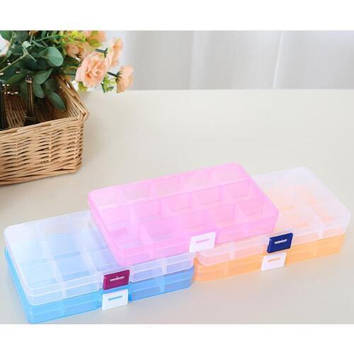 15 Slots Portable Travel Removable Transparent Pill Box Case Holder Medicine Storage Organizer Drug Container Dispenser