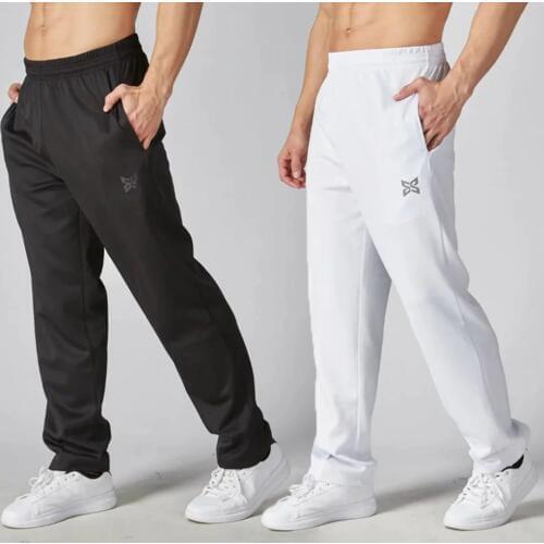 Men Football Soccer Training Pants Long Loose Trousers Sweatpants GYM Running Pant Sport Jogging Clothing Sportswear Breathable