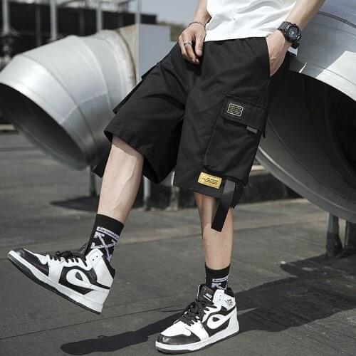2021 Summer New Cargo Shorts Men Casual Cotton Overalls Pants Fashion Loose Big Size Men Shorts S-3XL