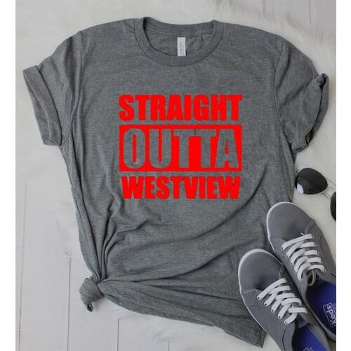 New Straight Outta Westview T-shirt TV Show WandaVision Shirt Women Casual Tops Graphic Scarlet Witch T-Shirt Funny Quote Shirt