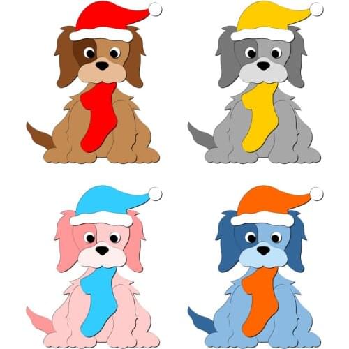 New Dog Wooden Die Scrapbooking C2739 Cutting Dies Multiple Sizes Compatible with most die cutting machines