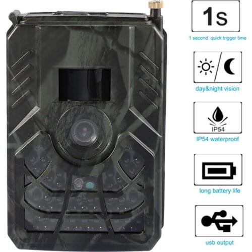 PR300 Hunting Trail Camera 0.8s Trigger Time 120 Degrees WiFi Security Game Cam Night Infrared Vision for Scouting Wildlife