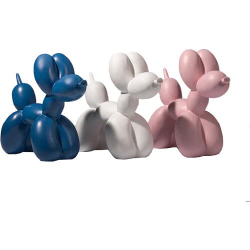 INS Balloon Dog Shape Statue Ornaments Wine Cooler Home Decoration Accessories Store Decor Modern Abstract Resin Craft Gift