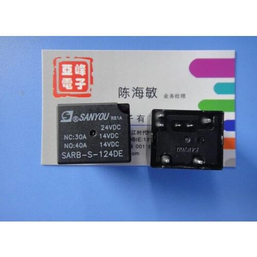 Free shipping lot (5pieces/lot) SANYOU SARB-S-124DE 24VDC 7PINS 40A/30A14VDC Automotive Relays original New