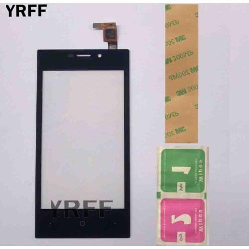 4.0" Touch Screen For Highscreen Zera F rev.S Digitizer Panel Accessories Parts Touchscreen Glass Sensor Panel 3M Glue Wipes