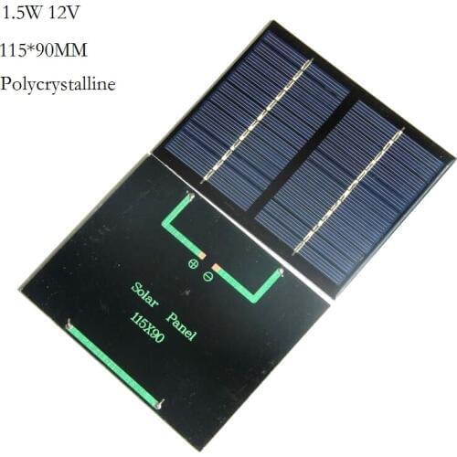 BUHESHUI polycrystalline Monocrystalline Mini 0.15W 0.5W 0.6W 1W 1.2W 1.5W 5V 2.5V 6V 12V Solar Cell Solar Panel Module For LED