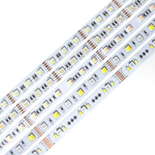 RGB LED Strip Light 12V SMD 5050 4in1 5in1 RGB CCT 60leds/m 5 Colors In 1Chip CW RGB+WW RGBW RGBWW Led Strip Tape Warm White