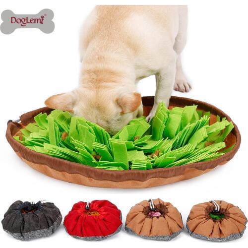 Dog Snuffle Bowl Mat Pet Cat Snuffling Nose Work MatIQ Training Slow Eat Bowl