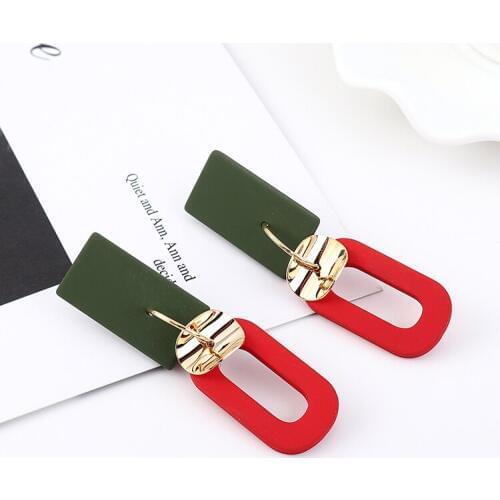 TONGKWOK Bohemia Exaggeration Dangle Earrings For Women Silk Thread Tassel Metal Long Chandelier Earrings #139562