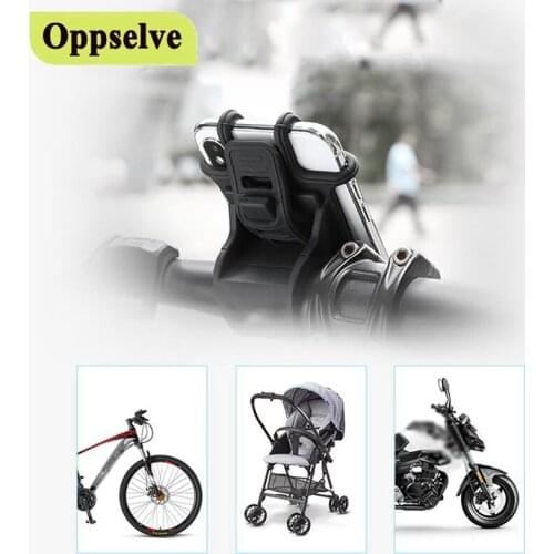 Universal Bicycle Car Holder Silicone Strap Mountain Motorcycle Adjustable Anti-fall Electric Phone Bracket Car Navigation Bike