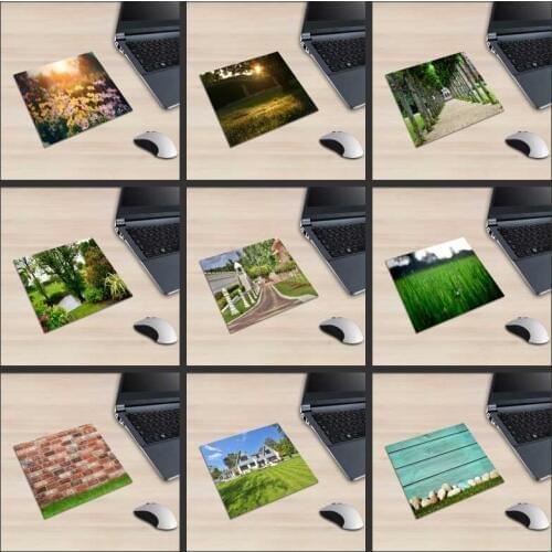 XGZ Landscape Russia Square Game Player Mouse Pad Garden Tree Home Yard Pattern PC Table Mat Printing Non-slip Rubber Universal