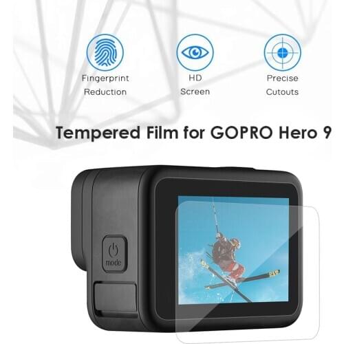 Front Rear Display Screen Lens Protector Film for Gopro Hero 9 Lens Screen Protector Protective Film Tempered Glass Accessories