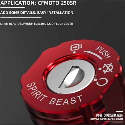 Motorcycle Ignition Starter Lock Ring Cover Keyhole Protective Cover for CFMOTO 250SR Honda Suzuki Yamaha Kawasaki KTM Aprilia