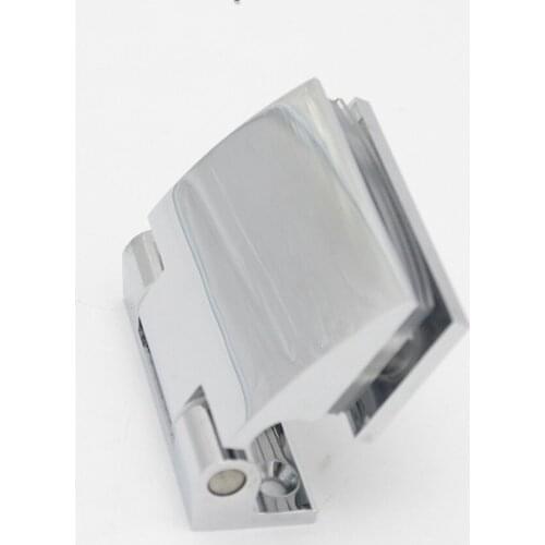 European bathroom 90 Degree 6-12MM Glass Door Fixing Clip Hardware Accessories Short Back Plate Swing Door Stainless Steel Hinge