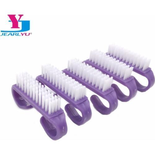 Manicure Pedicure 10 Pcs/lot Nail Cleaning Small Angle Nails Brush Tools File Nail Art Care Soft Remove Dust UV Gel Clean Brush