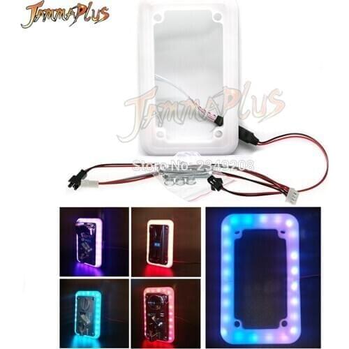 10pcs coin selector multi Coin Acceptor Colorful DC12V LED Decorative Frame For Arcade Game Crane Claw Vending machine