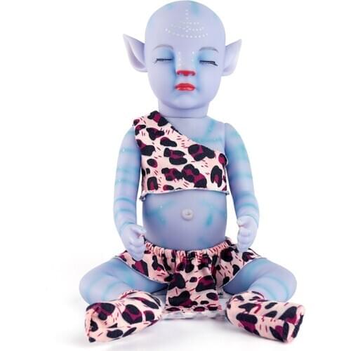 12 Inches Avatar Night Light Full Soft Vinyl Toy Reborn Baby Lifelike Doll Newborn Reborn Dolls Toys Gift LOL For Girl Children