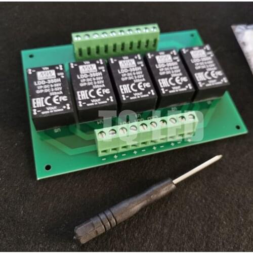 5 Channels LDD-350H Light Driver Dimming PCB Driver