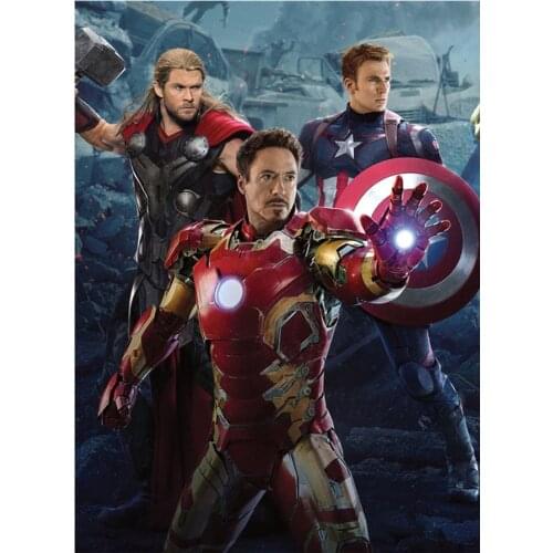 5D Diy High Quality Diamond Painting Cross Stitch Avenger Super Hero Diamond Embroidery Pattern Drill Mosaic Home Decor Gift Art