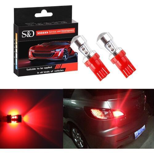 T10 Car Led Bulbs Red Canbus OBC Error Free Bulbs Interior Emitter LED DRL 194 W5W Car lamps External 10-SMD 3030 12V Auto Light