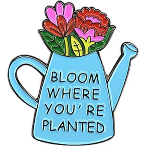 Flowers Feminist Woman Soft Enamel Pin