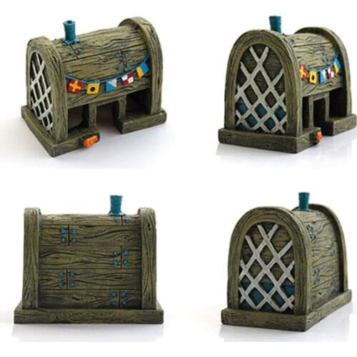 Aquarium Cartoon Fish Tank Decor Pineapple House Crab Restaurant Ornaments Fish Cave Landscaping Aquarium Accessories