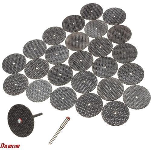OOTDTY 26pcs/lot Metal Cutting Disc For Dremel Grinder Rotary Circular Saw Blade Dremel Wheel Cutting Sanding Disc