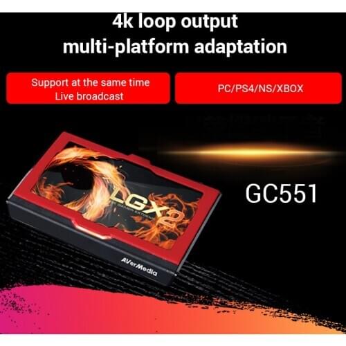 AVerMedia GC551capture card 4KP60 loop out multi-platform adaptation Support at the same time Live broadcast PC/PS4/NS/XBOX