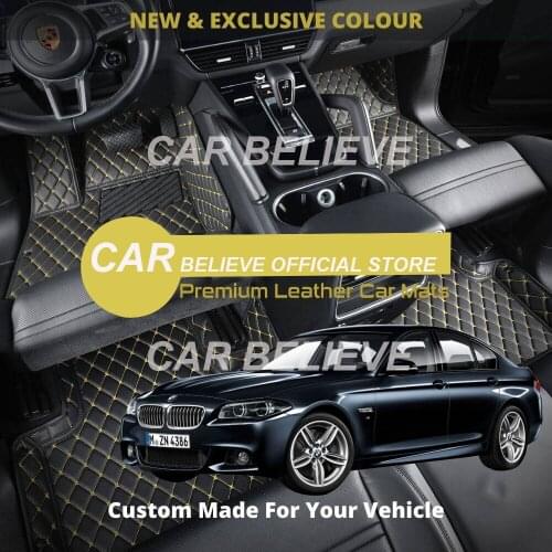 Leather Car Floor mats For BMW 5 Series g30 2010 2009 Carpets Rugs Pads Accessories