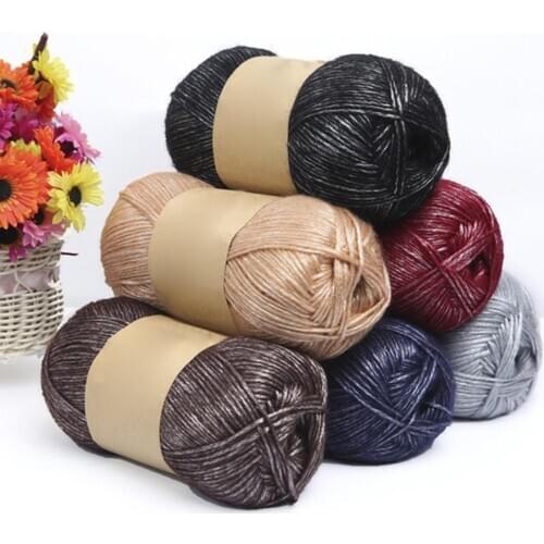 Colorful 100g Knitting Woolen Yarn Clothes Sock Scarf Hat Gloves Sweater Woven Material DIY Clothing Sewing Accessories