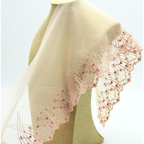 MLAEY 2Yards Exquisite Embroidered Flower Lace Trim High Quality Lace Fabric DIY Craft&Sewing Dress Clothing Accessories