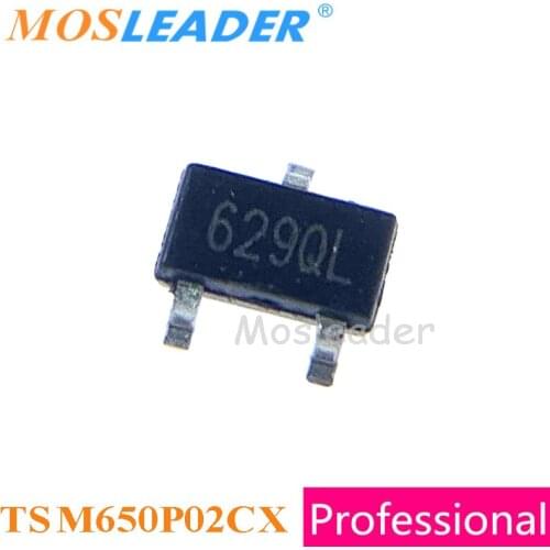 Mosleader TSM650P02CX RFG SOT23 3000PCS TSM650P02 P-Channel 20V 2.8A 4.1A Made in China High quality