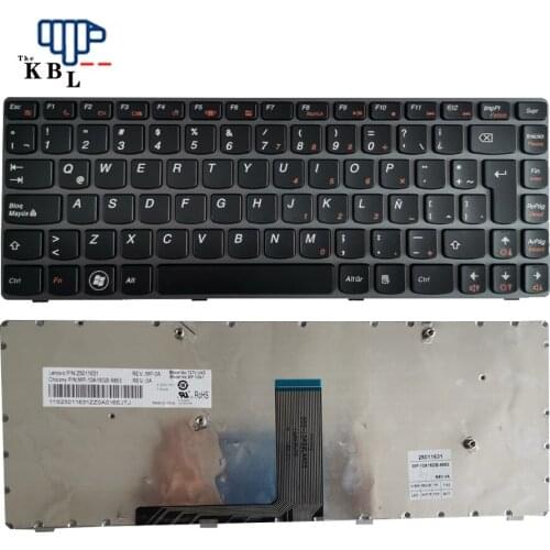 New For Lenovo V370 G470 G475 V470 B470 Z470 Latin Language Silver Laptop Keyboard FRU 25011631 T2TV-UKE
