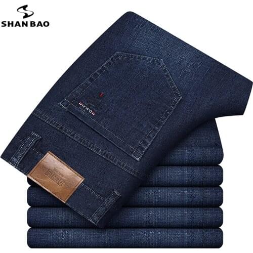 2021 new luxury high-quality soft cotton jeans 2021 spring classic embroidery brand mens business casual straight denim jeans