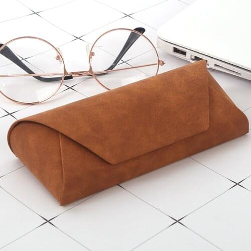 New Fashion PU Leather Cover Sunglasses Case for Women Men Glasses Portable Soft Glasses Pouch Bag Accessories Glasses Box