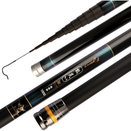 New arrived Carbon Rod 8 9 10 11 12 M Ultralight Rod Superhard Carbon stream Fishing Rod Short sections Portable rod