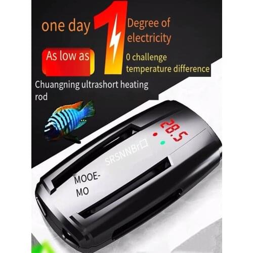 100W/300W/500W/1000W Aquarium Submersible Heater Fish Tank Digital Adjustable Water Heater Rod Temperature Control Supplies Tool