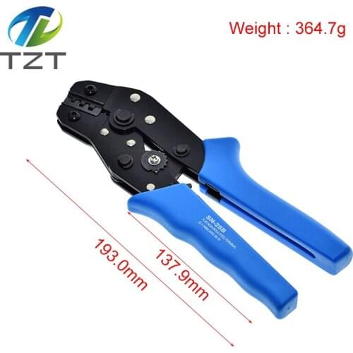Blue SN-28B Pin Crimping Tool High-Carbon Steel Crimping Plier 2.54mm 3.96mm 28-18AWG Crimper 0.1-1.0mm Square dupont crimp tool