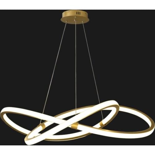 Modern Gold Led Chandelier Lighting Living Dining Room Decor Led Chandelier Lamp Bedroom Hanging Light Led Drop Lights Luminaire